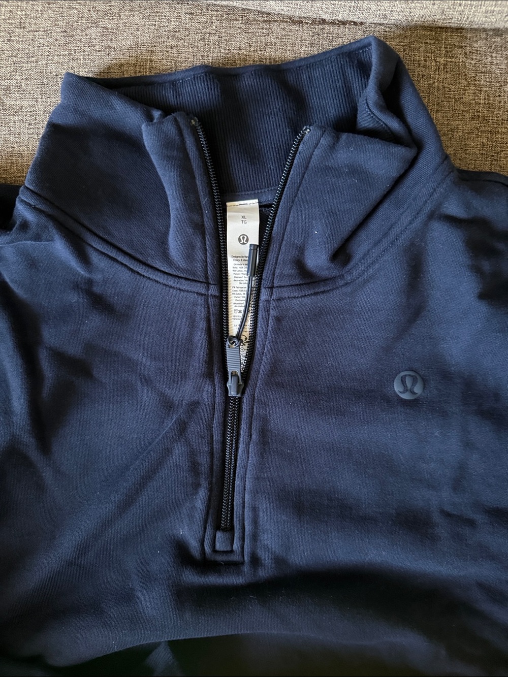 lululemon athletica Navy 1/2 Zip-Up - Picture 2 of 4
